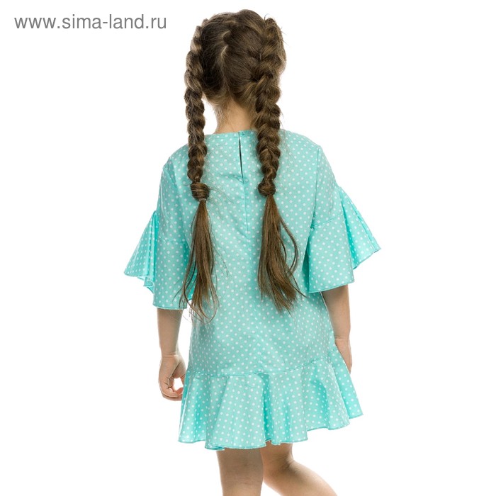 фото Платье для девочек, рост 98 см, цвет ментол pelican