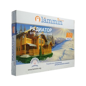 

Радиатор алюминиевый Lammin PREMIUM, 500х80 мм, 10 секций