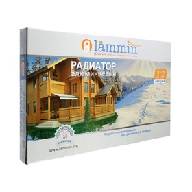 

Радиатор алюминиевый Lammin PREMIUM, 500х80 мм, 12 секций