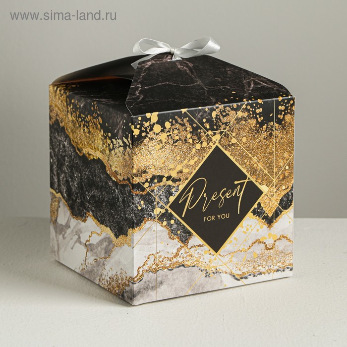 

Коробка подарочная складная, упаковка, «Для вас», 18 х 18 х 18 см