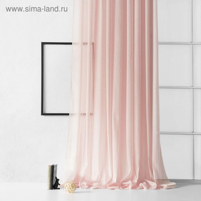 Портьера «Лоунли», размер 500 х 270 см, цвет розовый портьера стори размер 500 х 270 см цвет капучино