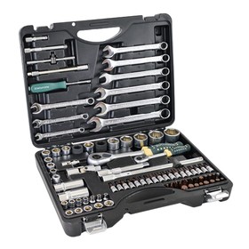 

Набор инструментов ROCKFORCE RF-4821-7, 1/2", 1/4"DR 6-гранный, 82 предмета