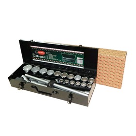 

Набор инструментов ROCKFORCE RF-6241-9, 3/4"DR 12-гранных, 24 предмета