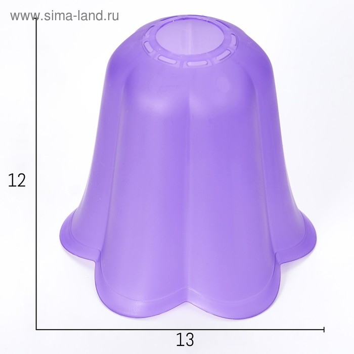 Плафон универсальный Цветок Е14/Е27 фиолетовый 14х14х13см