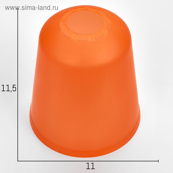 Плафон универсальный Цилиндр Е14/Е27 оранжевый 11х11х12см