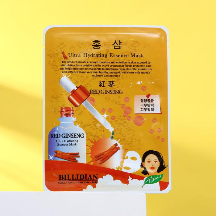 

Маска для лица RED GINSENG экстрактом красного женьшеня