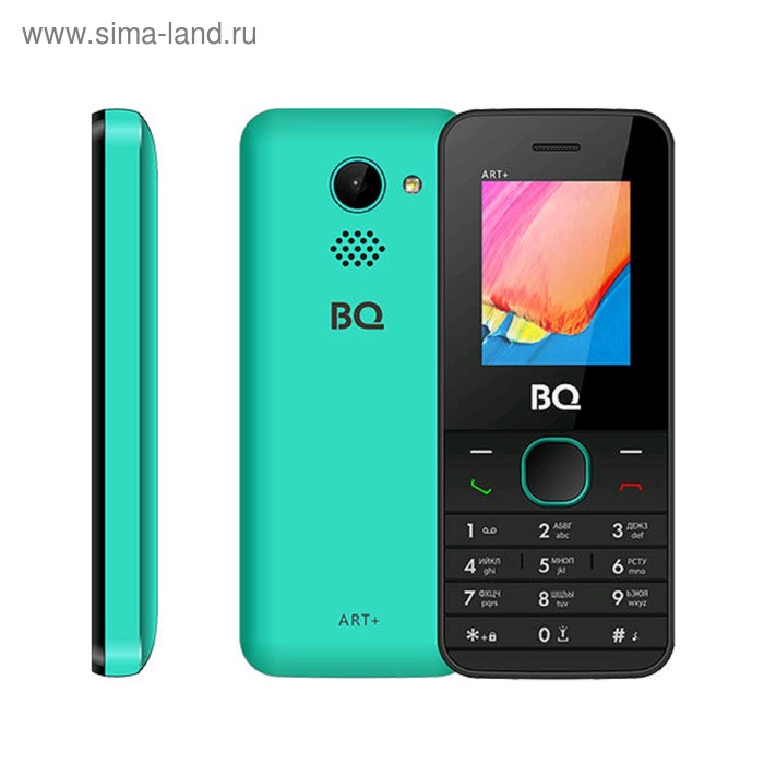 фото Сотовый телефон bq m-1806 art+, 1,77", 32мб, microsd, 2 sim, зелёный