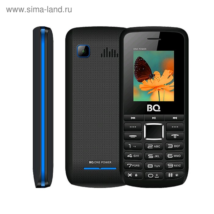 фото Сотовый телефон bq m-1846 one power 1,77", 32мб, microsd, 2 sim, чёрно-синий