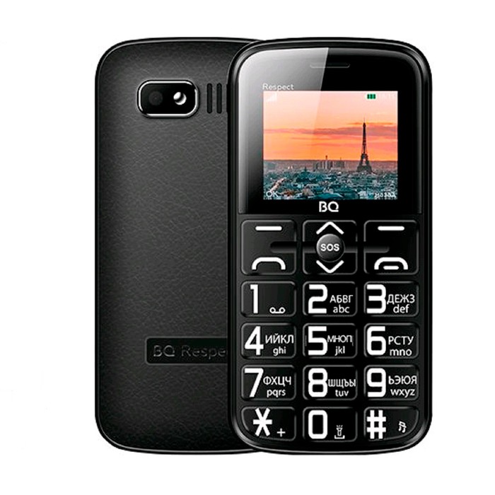 Сотовый телефон BQ M-1851, Respect 1.77, 2 sim, 32Мб, microSD, 1400 мАч, чёрный сотовый телефон bq m 2005 disco 2 0 2sim 32мб microsd bt 3 0 1600мач фонарик черный