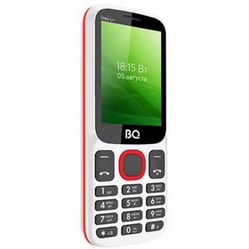 

Сотовый телефон BQ M-2440 Step L+ 2,4", 32Мб, microSD, 2 sim, бело-красный