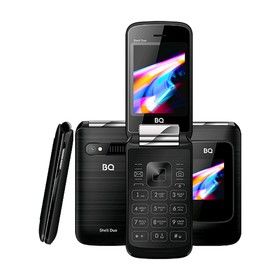 

Сотовый телефон BQ M-2814 Shell Duo 2,8", 32Мб, microSD, 2 sim, чёрный