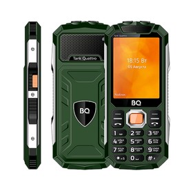 

Сотовый телефон BQ M-2819 Tank Quattro 2,8", 32Мб, microSD, 4 sim, зелёный