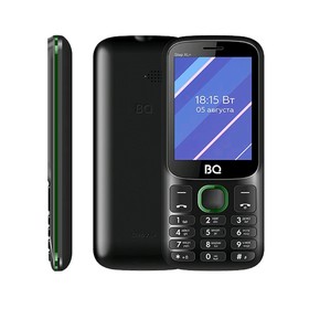 

Сотовый телефон BQ M-2820 Step XL+ 2,8", 32Мб, microSD, 2 sim, чёрно-зелёный