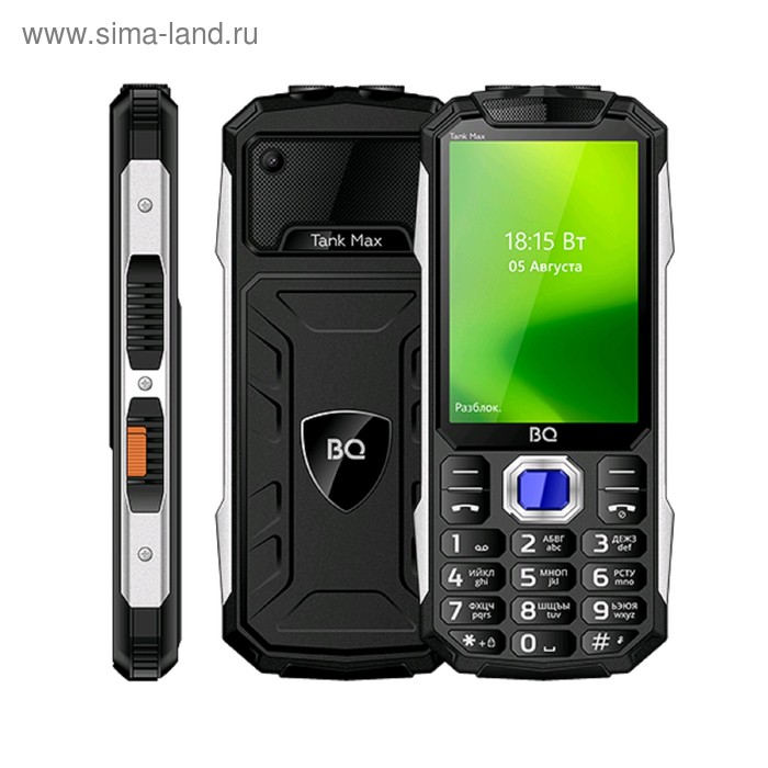 

Сотовый телефон BQ M-3586 Tank Max 3,47", 64Мб, microSD, 2 sim, чёрный