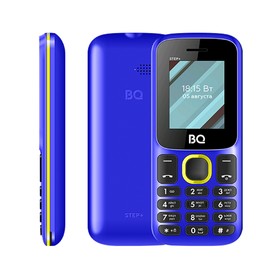 

Сотовый телефон BQ M-1848 Step+ 1,77", 32Мб, microSD, 2 sim, сине-жёлтый
