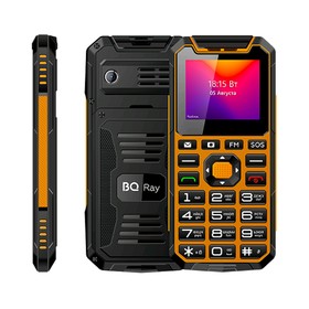

Сотовый телефон BQ M-2004 Ray 2", 32Мб, microSD, 0,3МП, 2 sim, чёрно-оранжевый
