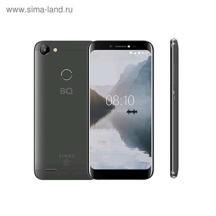 фото Смартфон bq s-5514g strike power 5,45", ips, 8гб, 1гб, 13мп, 3g, android 8.1, серый