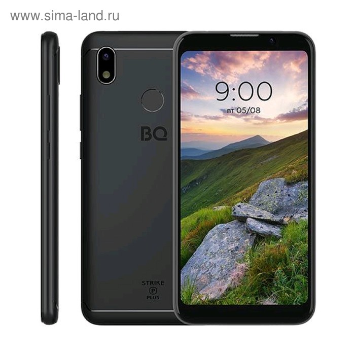 фото Смартфон bq s-5535l strike power plus 5,45", ips, 16гб, 2гб, 13мп, 4g, android 9.0, чёрный