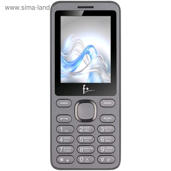 Сотовый телефон F+ S240 2,4, microSD, 2 sim, тёмно-серый