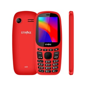 

Сотовый телефон STRIKE A20 2,4", 32Мб, microSD, 2 sim, красный