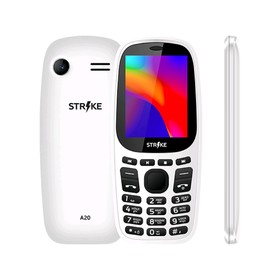 

Сотовый телефон STRIKE A20 2,4", 32Мб, microSD, 2 sim, белый