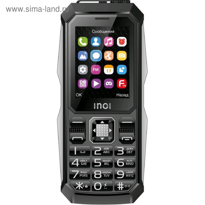 фото Сотовый телефон inoi 246z 2,4", microsd, 0,1мп, 3 sim, серебро