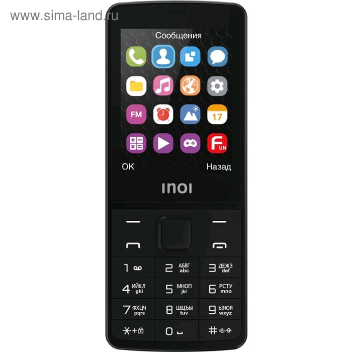 фото Сотовый телефон inoi 281 2,8", microsd, 2 sim, чёрный