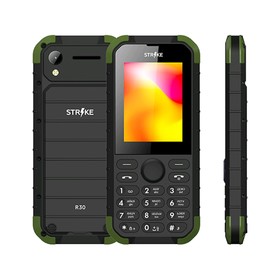 

Сотовый телефон STRIKE R30 2,8", 32Мб, microSD, 0,3Мп, 2 sim, чёрно-зелёный