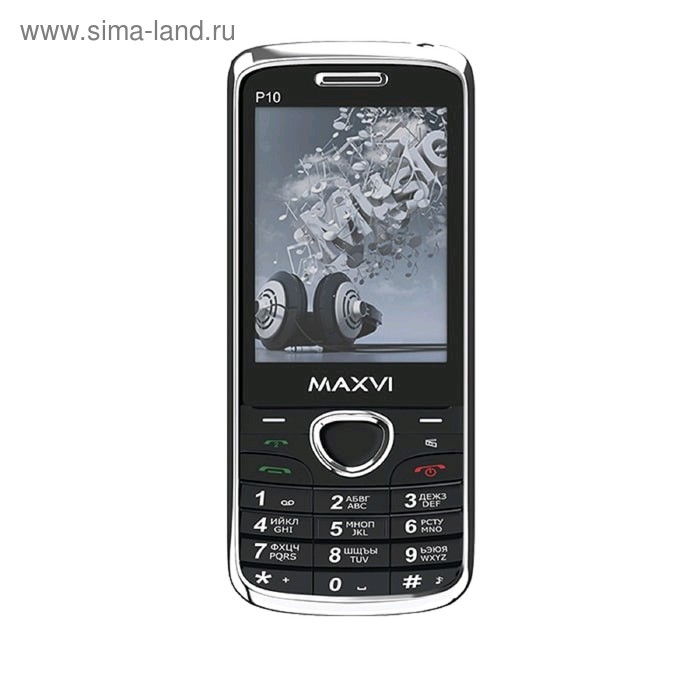 фото Сотовый телефон maxvi p10 2,8", 32мб, microsd, 1,3мп, 2 sim, тёмно-синий
