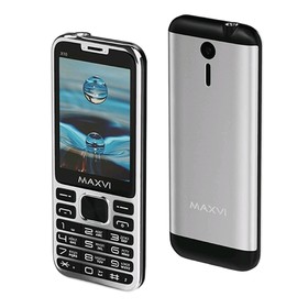 

Сотовый телефон MAXVI X10 2,8", 32Мб, microSD, 0,3Мп, 2 sim, серебро