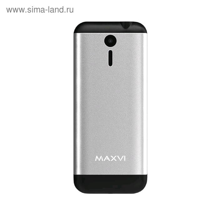 фото Сотовый телефон maxvi x11 2,4", 32мб, microsd, 0,3мп, 2 sim, серебристый