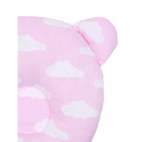 

Подушка анатомическая First pillow, размер 22×22 см, облака, розовый