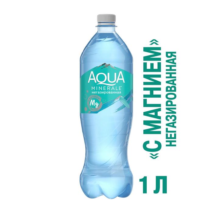 Вода питьевая Aqua Minerale Plus, 1 л вода питьевая aqua minerale plus 1 л
