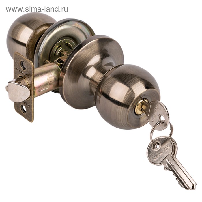 Защелка MARLOK ЗШ-01, ключ, цвет бронза ручка защелка зш 01 ключ ключ универсальная trodos бронза