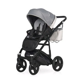 

Коляска 2 в 1 Riko Basic Aicon Pro, цвет 01 серо-белый