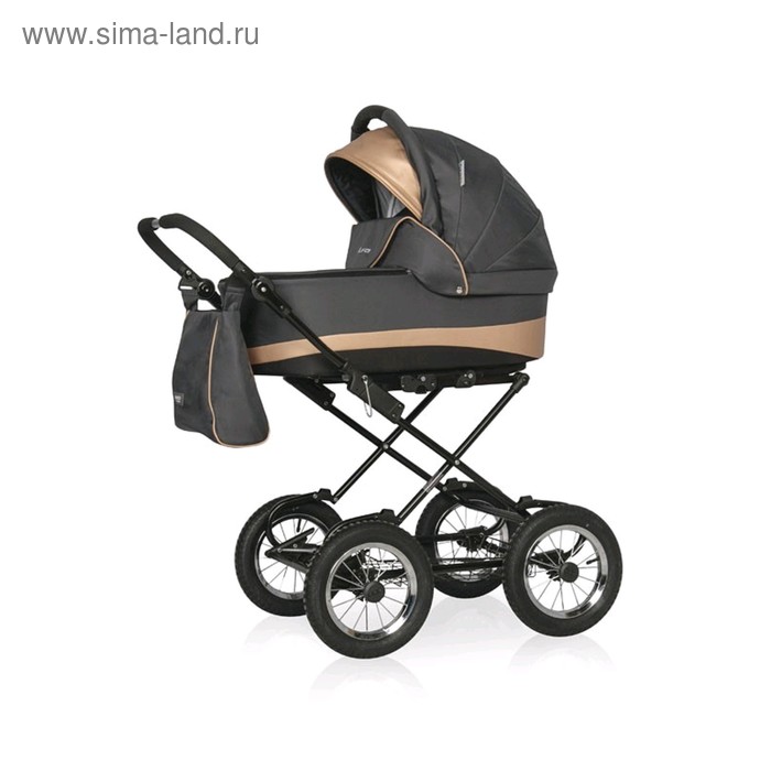 

Коляска 2 в 1 Riko Alfa Ecco Classic, цвет графит, песочный