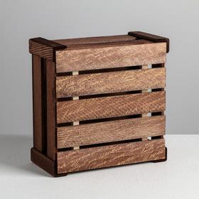 

Коробка деревянная подарочная «Послание», 20 × 20 × 10 см