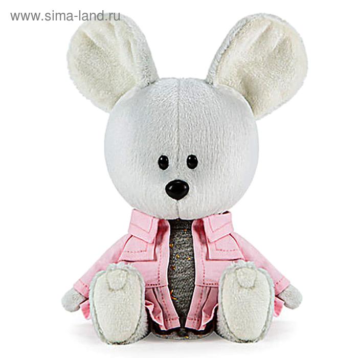 фото Мягкая игрушка «мышка пшоня в сером платье и курточке», 15 см лесята