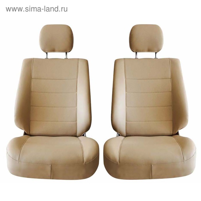 фото Чехлы сиденья toyota camry, 2001-2006, седан, (xv30) экокожа перфор. 15 предметов skyway бежевый