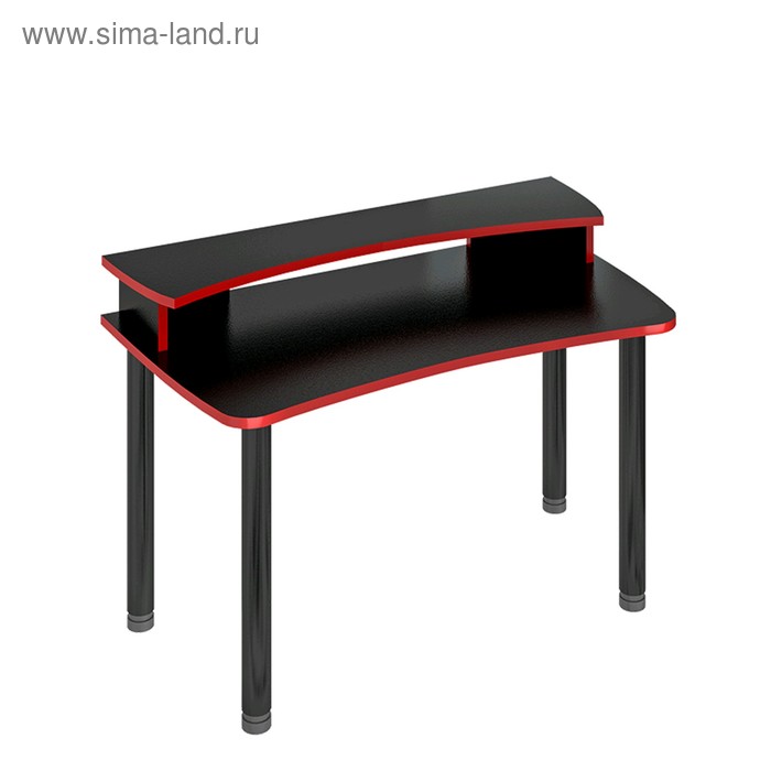 Стол с надстройкой «СКЛ Софт140МО», 1400 × 750 × 945 мм, цвет чёрный