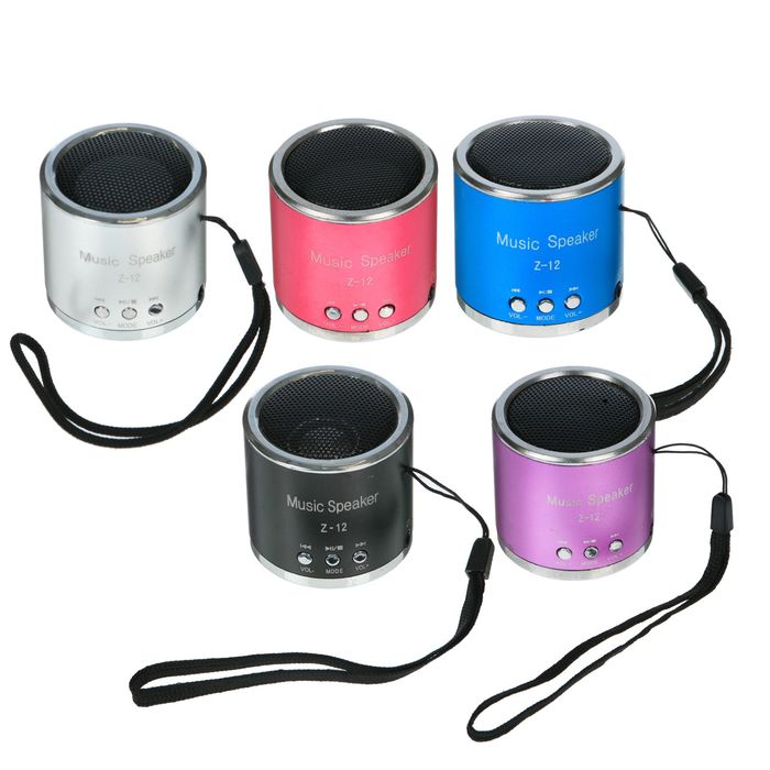 Портативная колонка мини USB/SD WS-398, работает от АКБ, цвета МИКС