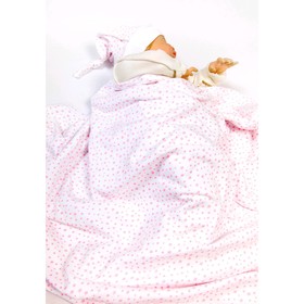 

Плед двухслойный Soft hugs, размер 85 × 95 см, розовые звёзды