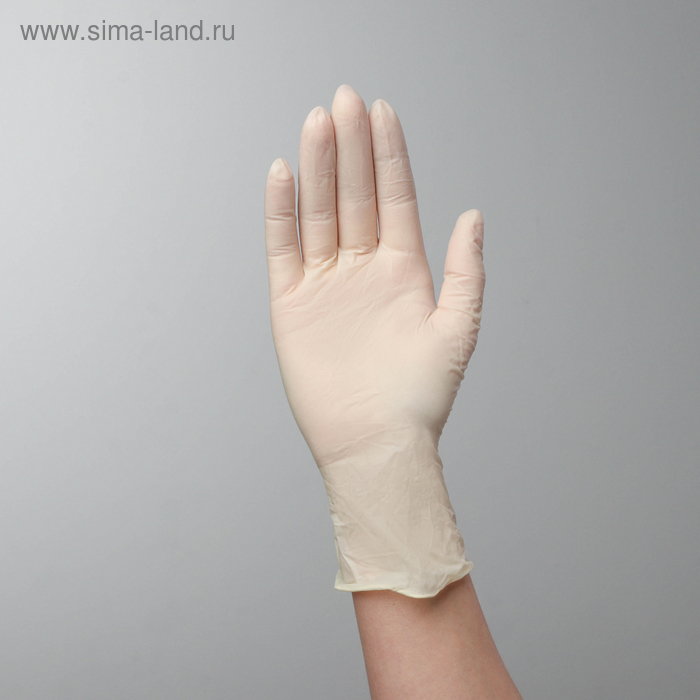 

Перчатки хозяйственные латексные Top Glove, размер M, смотровые, нестерильные, неопудренные, текстурированные, цена за 1 шт, цвет белый