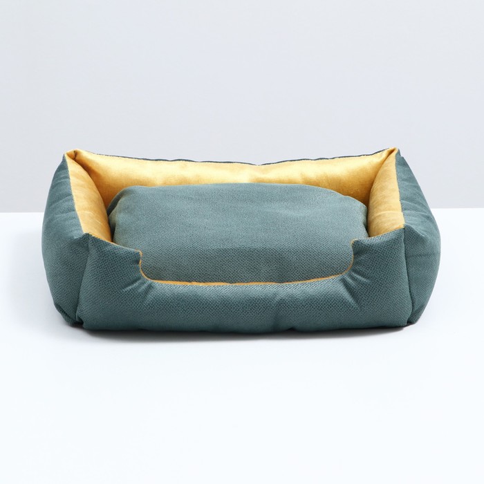 фото Лежанка-диван с двусторонней подушкой, 45 х 35 х 11 см, микс цветов пижон