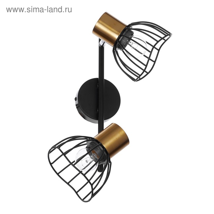 

Бра спот 66941/2 2хE27 40W черный 30х20х14 см