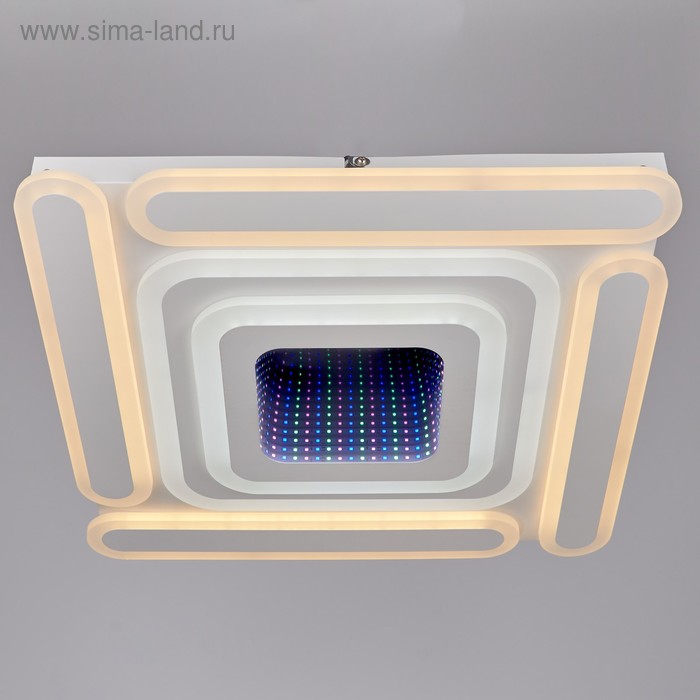 

Люстра ЭкономСвет с ПДУ 31505/50 1х192W LED 3000-6000К+1х13W 3000К белый 50х50х7 см