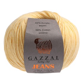 

Пряжа "Jeans-GZ" 58% хлопок, 42% акрил 170м/50гр (1123)