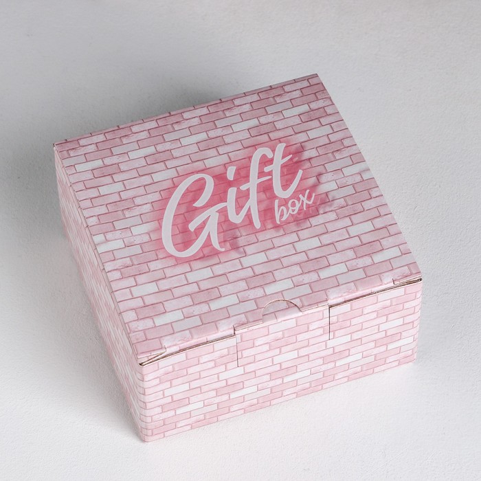 фото Коробка‒пенал gift box, 15 × 15 × 7 см дарите счастье