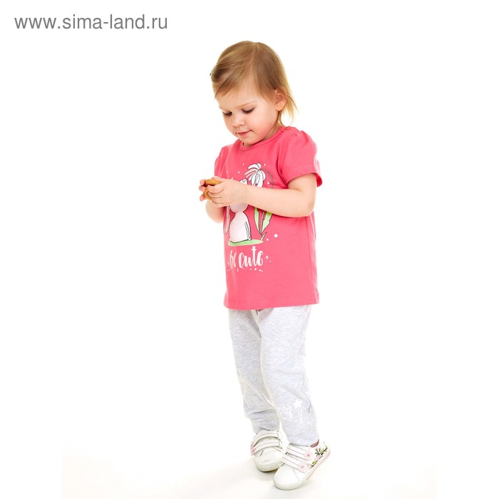 фото Футболка для девочки, рост 86 см, цвет красный umka