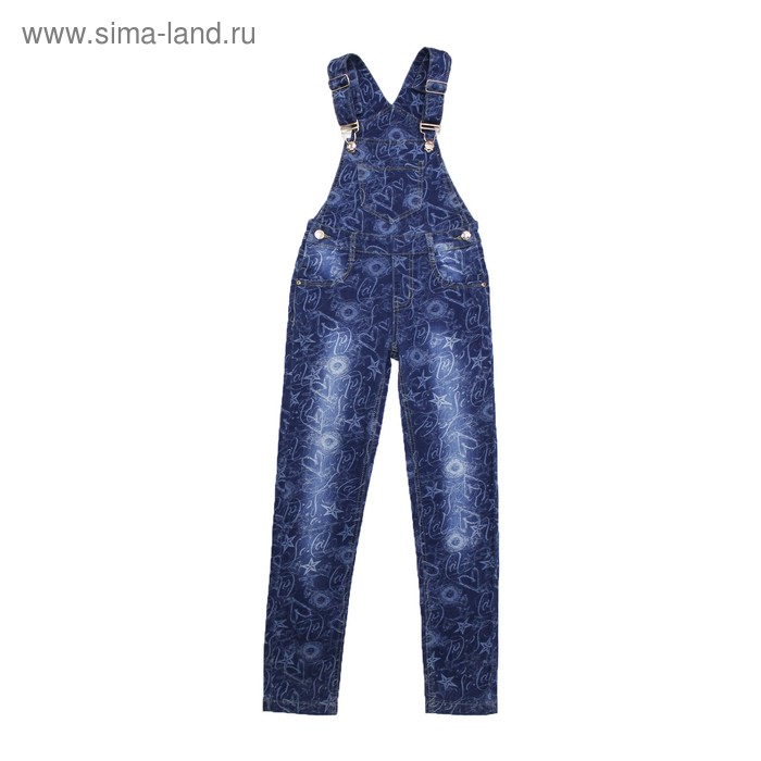 фото Комбинезон джинсовый для девочек, рост 152 см yuke jeans